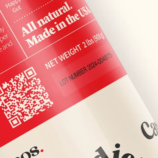 traceability on label